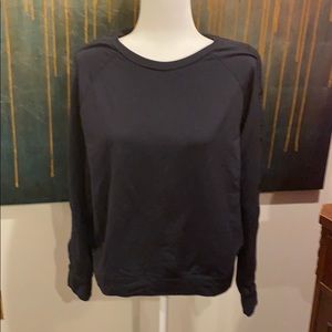 Athletic sweatshirt with cute button arm detail